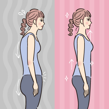 お腹回りを引き締める美姿勢レッスン